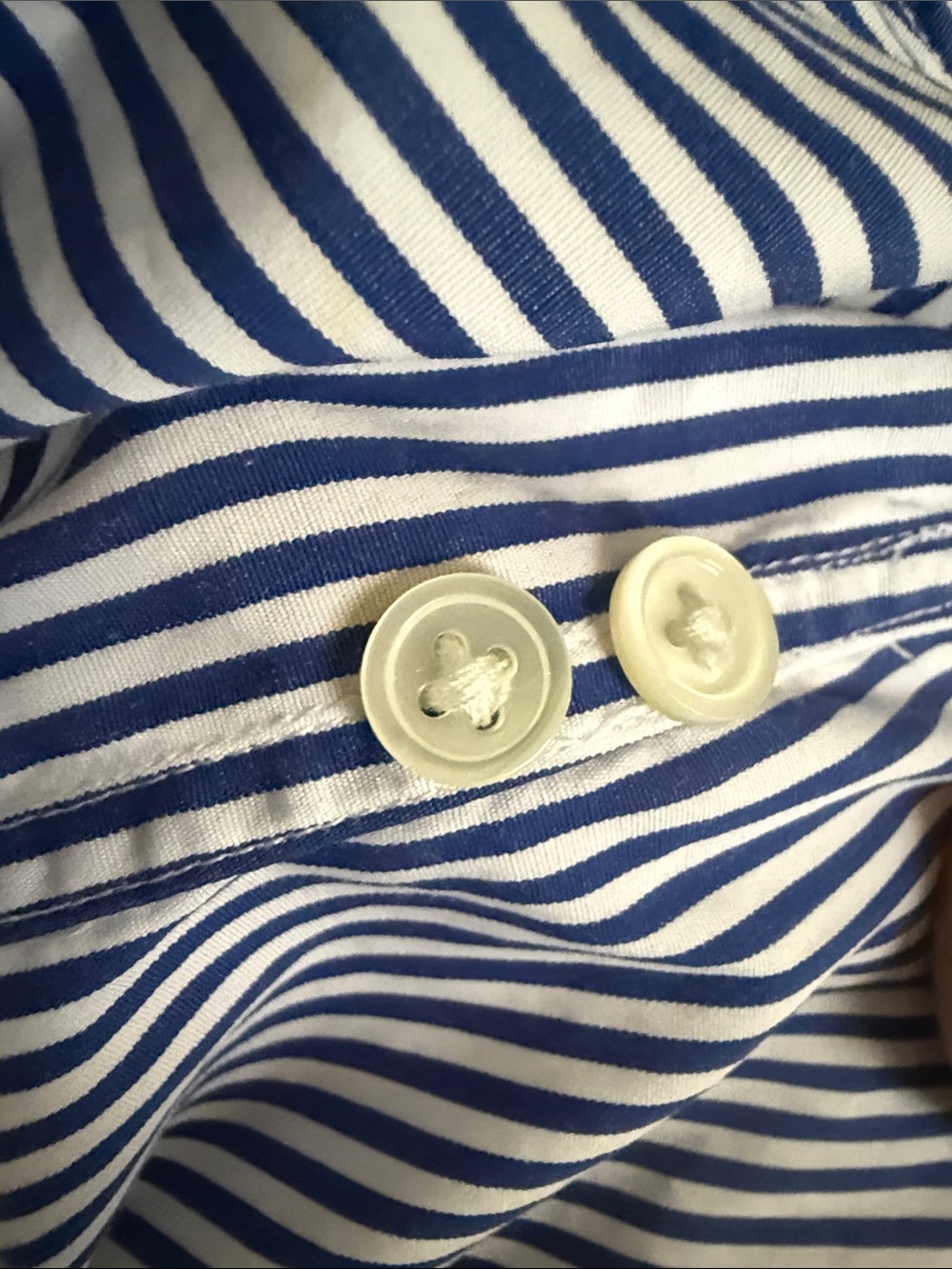 Polo by Ralph Lauren Blue and White Striped Shirt Dress size 8 - Picture 10 of 10